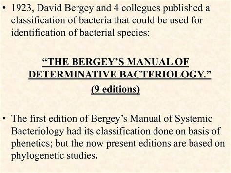 bergey manual of systematic bacteriology PDF