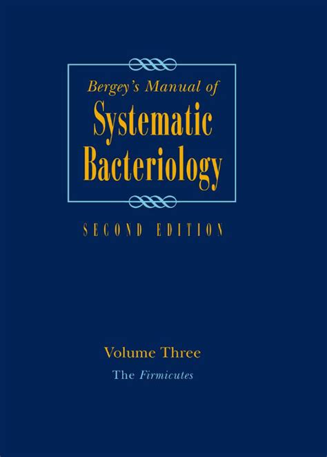 bergey39s manual of systematic bacteriology enterobacteriaceae Reader