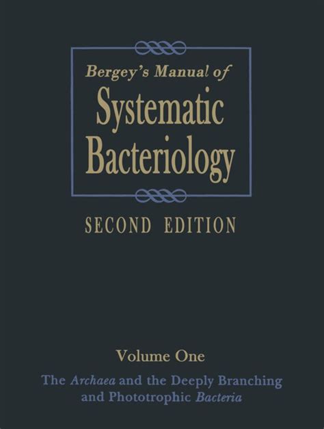 bergeys manual of systematic bacteriology vol 1 Kindle Editon