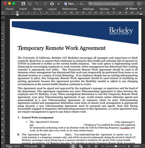 berkeley it flexible work agreement