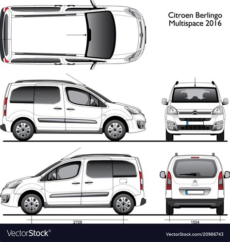 berlingo van vector drawing Epub