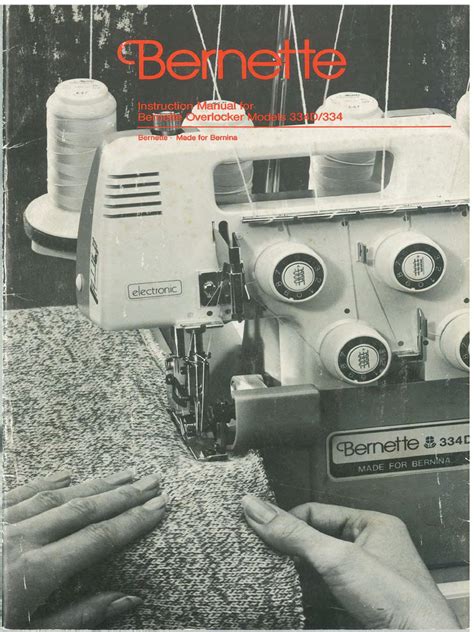 bernette 334d overlocker manual Doc