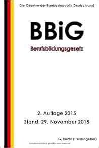 berufsbildungsgesetz bbig auflage 2015 german PDF