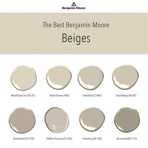 best beige colors benjamin moore