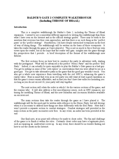 Best Bg2 Walkthrough