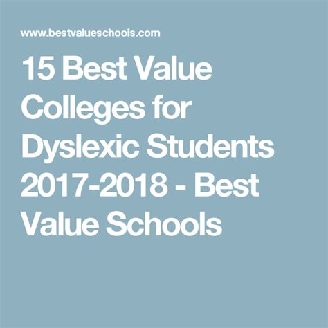 best colleges for students with dyslexia