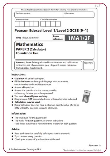 best guess paper 2 edexcel maths Epub
