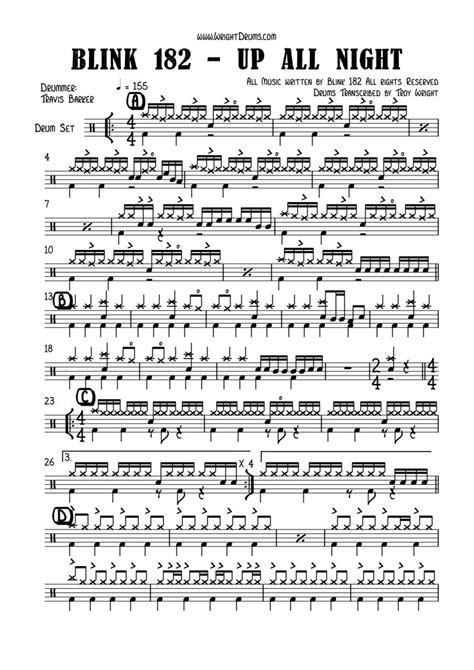 best of blink 182 note for note drum transcriptions PDF