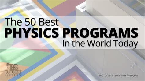 best physics programs