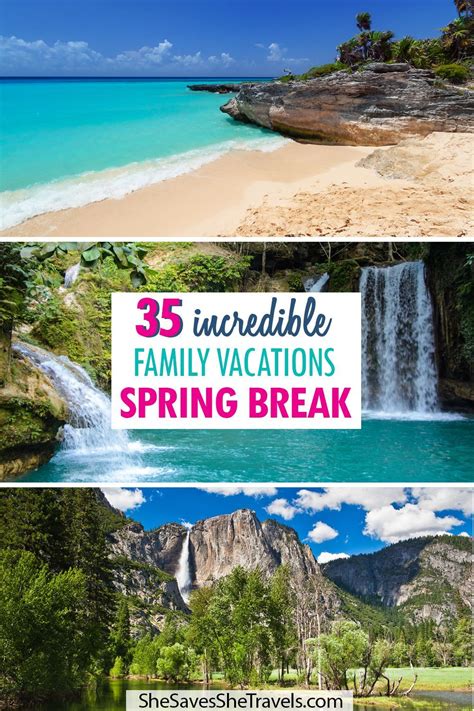 best spring break trips for families