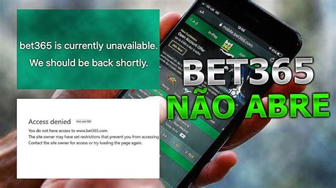 bet365 não abre