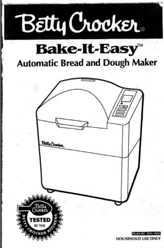 betty crocker bread machine manual bc 1699 Doc