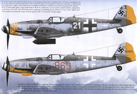 bf 109 late versions camouflage and markings PDF