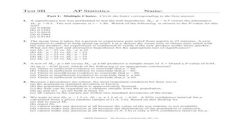 bfw-publishers-ap-statistics-test-9b-answers Ebook Doc