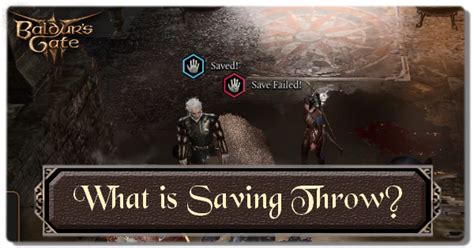 bg3 what is saving throw