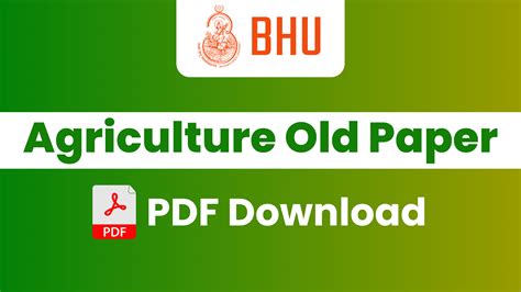 bhu bsc ag previous year papers Kindle Editon