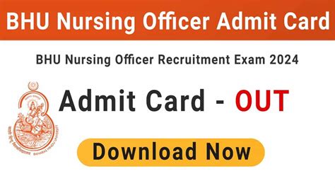 bhu staff nurse admit card