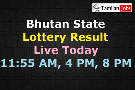 bhutan lottery result today