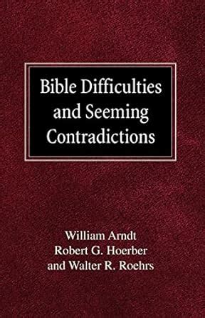 bible difficulties and seeming contradictions Epub