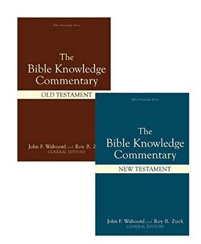 bible knowledge commentary 2 volume set bible knowledge series Epub