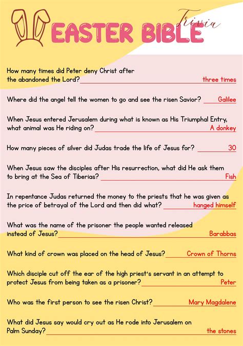 bible questions and answers about easter Ebook Kindle Editon