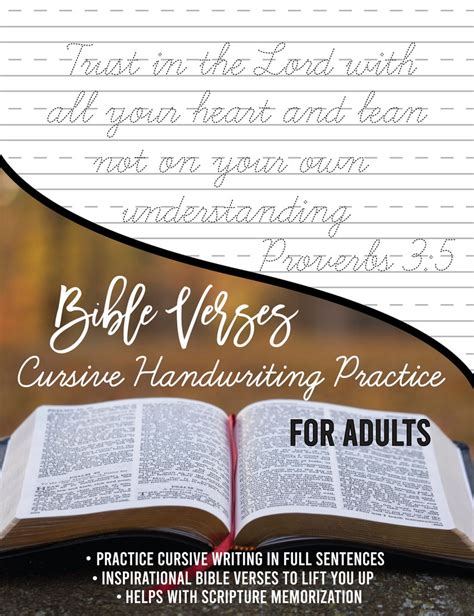 bible verses cursive handwriting practice writing workbook PDF