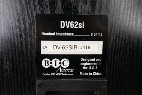 bic america dv 62si speakers owners manual Epub