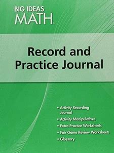 big ideas math 8 record and practice journal answers Reader