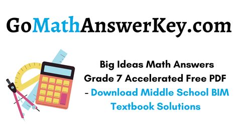 big ideas math answers grade 7 accelerated Epub