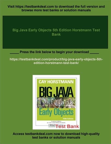 big java 5th edition guided solutions Doc