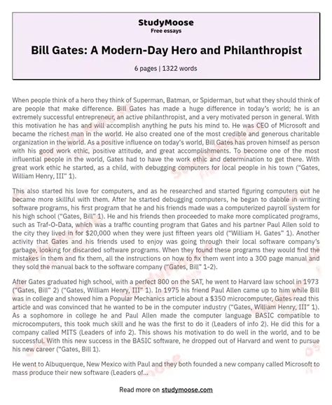 bill gates essay paper Doc