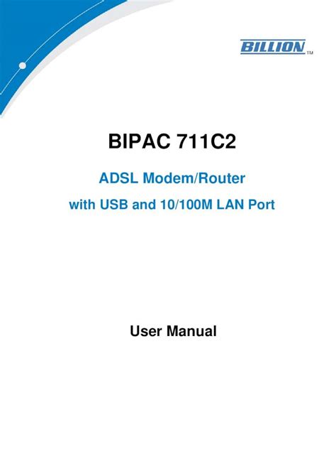 billion routers owners manual Doc