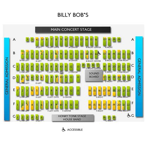 Billy Bob S Seating Chart