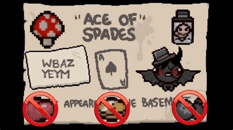 binding of isaac ace of spades