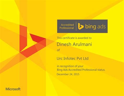 bing ads certification Doc