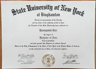 binghamton university diploma sample