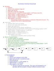 biochemistry final exam study guide Reader