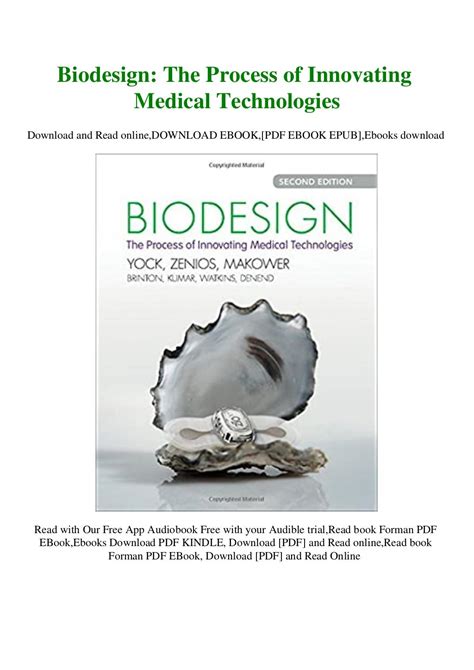 biodesign the process of innovating medical technologies Epub