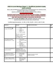 biol 5 june 2014 unofficial mark scheme PDF DOWNLOAD Doc