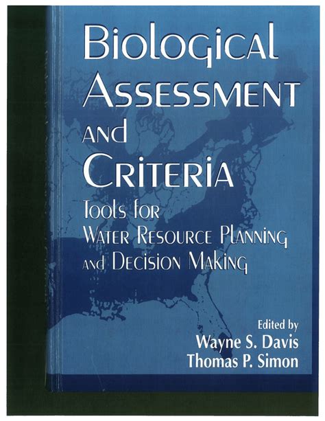 biological assessment and criteria biological assessment and criteria Epub