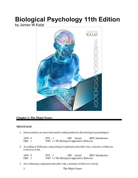 biological psychology kalat 11th edition pdf Doc