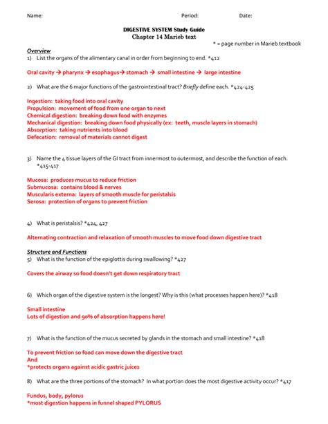 biology 12 digestion study guide answer key Doc