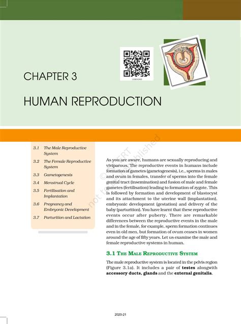 biology 12th human reproduction chapter Epub