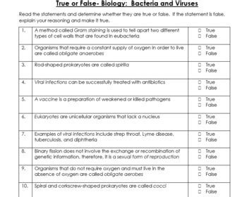biology 23.1 true or false