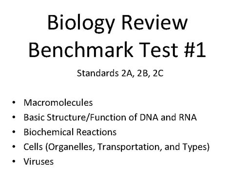 biology benchmark test answers Ebook Reader