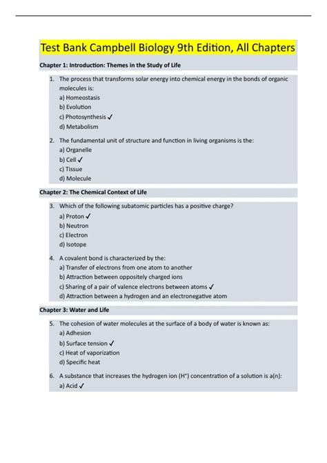 biology campbell 9th edition study guide Kindle Editon