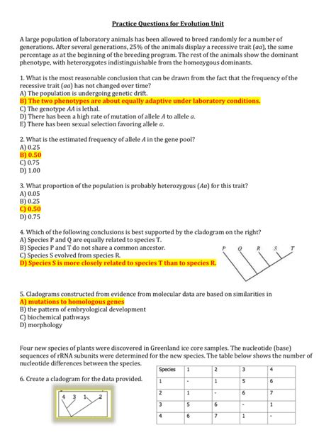 biology pearson evolution test answer key Kindle Editon