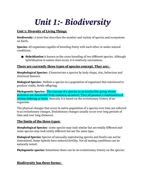biology section 17 1 biodiversity answers Reader