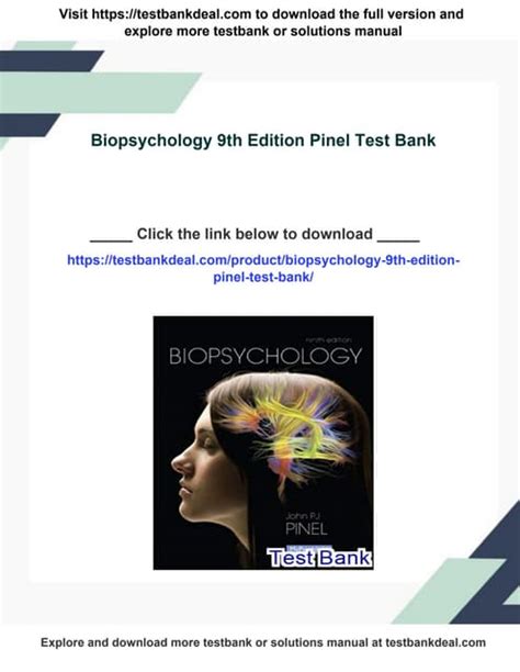 biopsychology pinel 9th edition test bank Ebook Epub