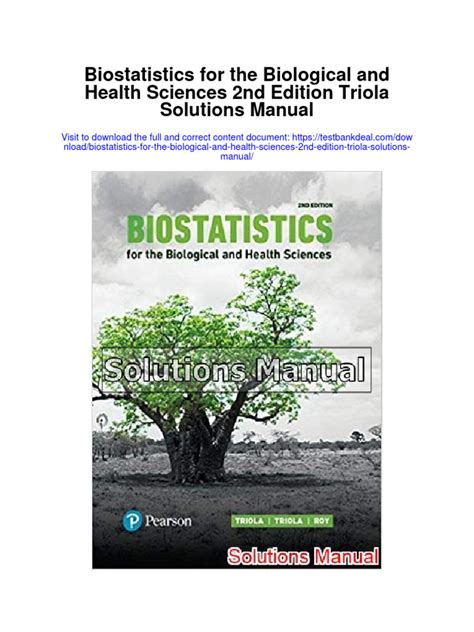 biostatistics for the biological and health sciences triola 2006 download free pdf ebooks about biostatistics for the biologica PDF